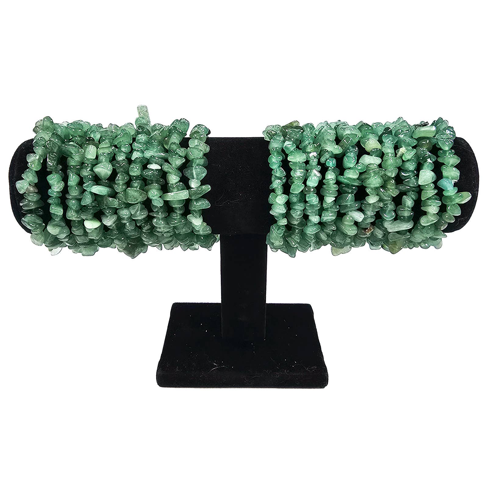 Green Aventurine Chip Bracelet - (1 pc) Premium Grade-A