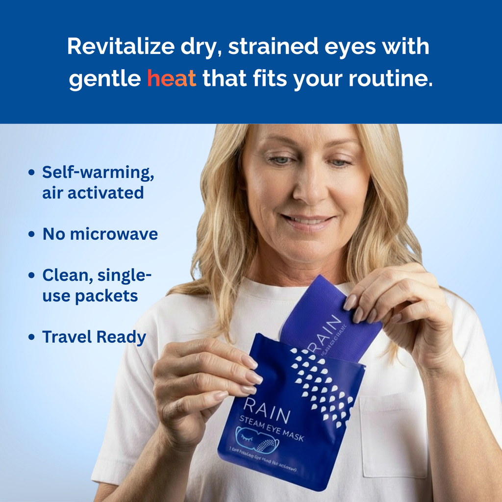 Rain Self-heating Warm Compress Eye Masks, 20 count