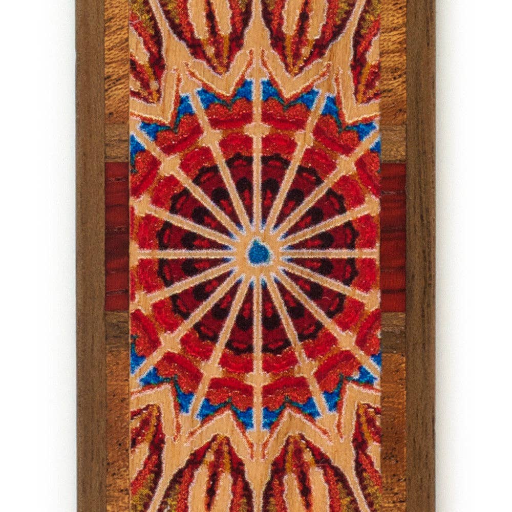 Handmade Wooden Bookmark (Kaleidoscope)