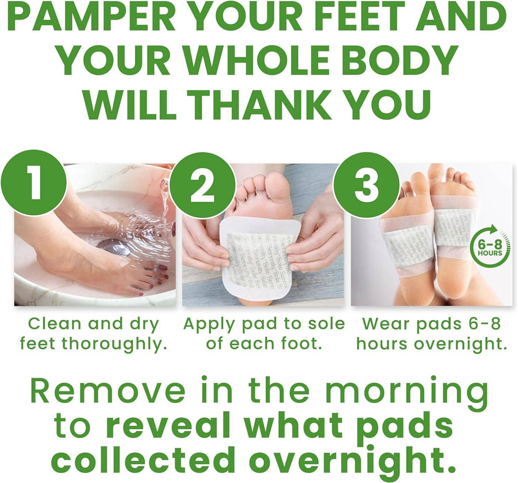 Sole Serenity Detox Foot Pads with Zeolite and Wormwood