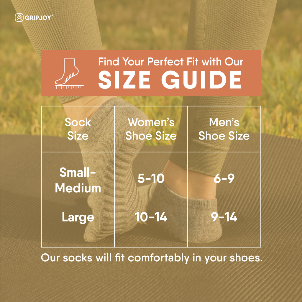 Black Low Cut Non-Slip Socks - 3 pairs