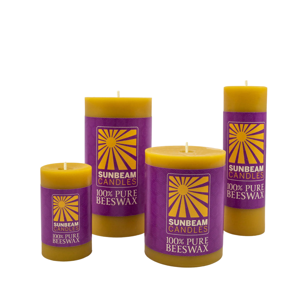 Beeswax Smooth Pillars