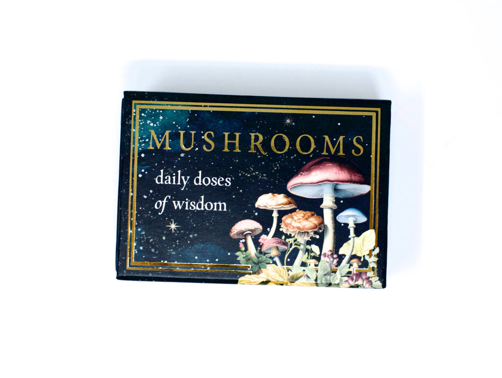 Mushrooms: Daily Doses of Wisdom (36 Gilt-Edged Mini Cards)