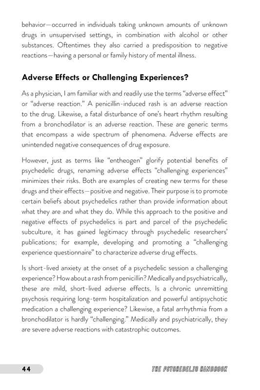 Psychedelic Handbook by Rick Strassman