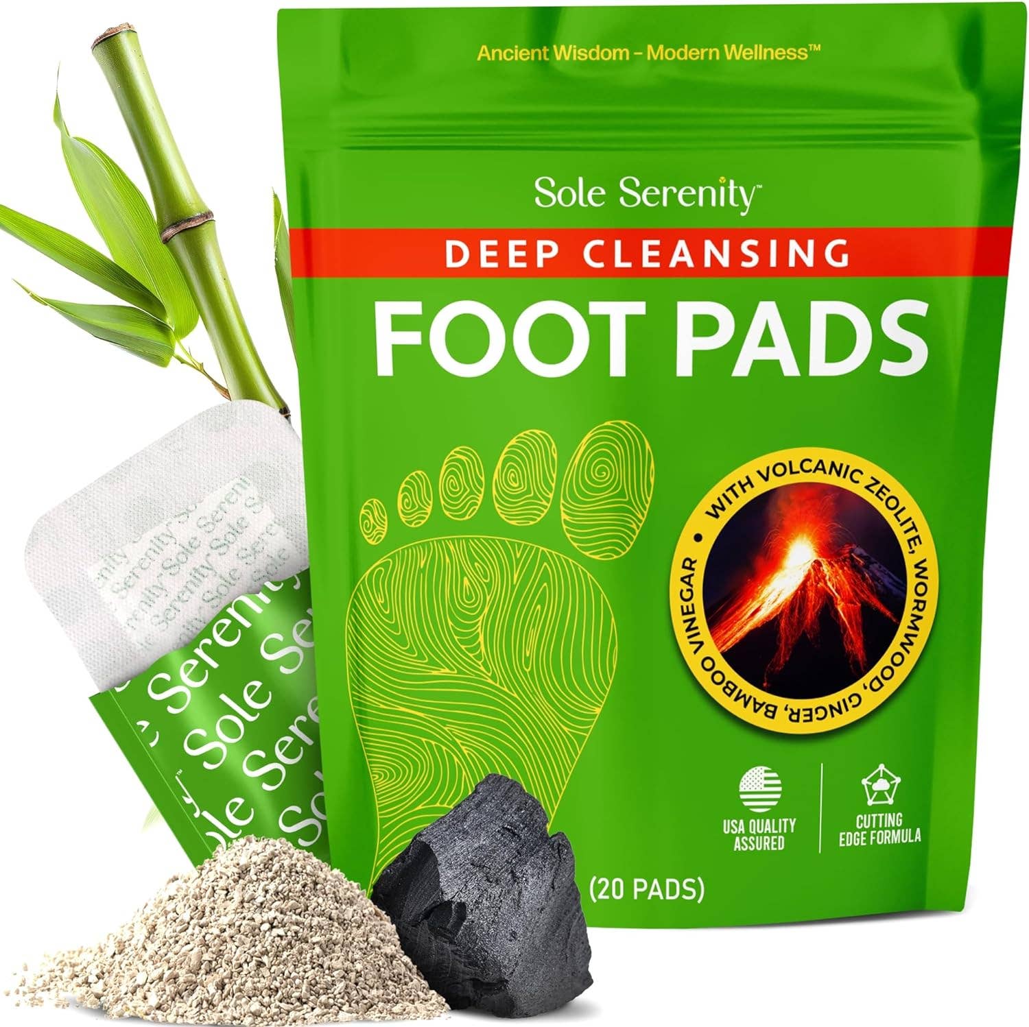 Sole Serenity Detox Foot Pads with Zeolite and Wormwood