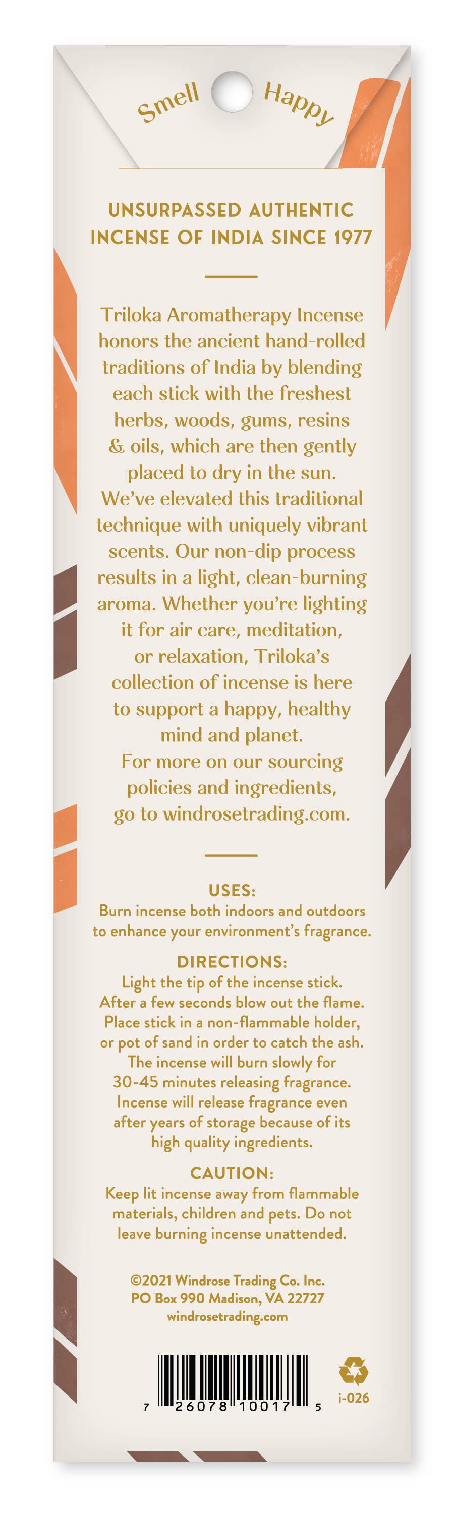 Triloka Cinnamon Spice Original Incense