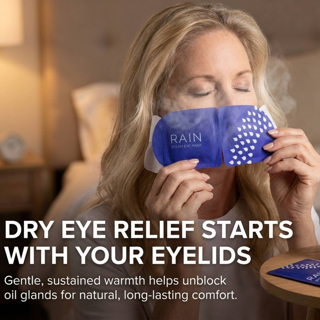 Rain Self-heating Warm Compress Eye Masks, 20 count
