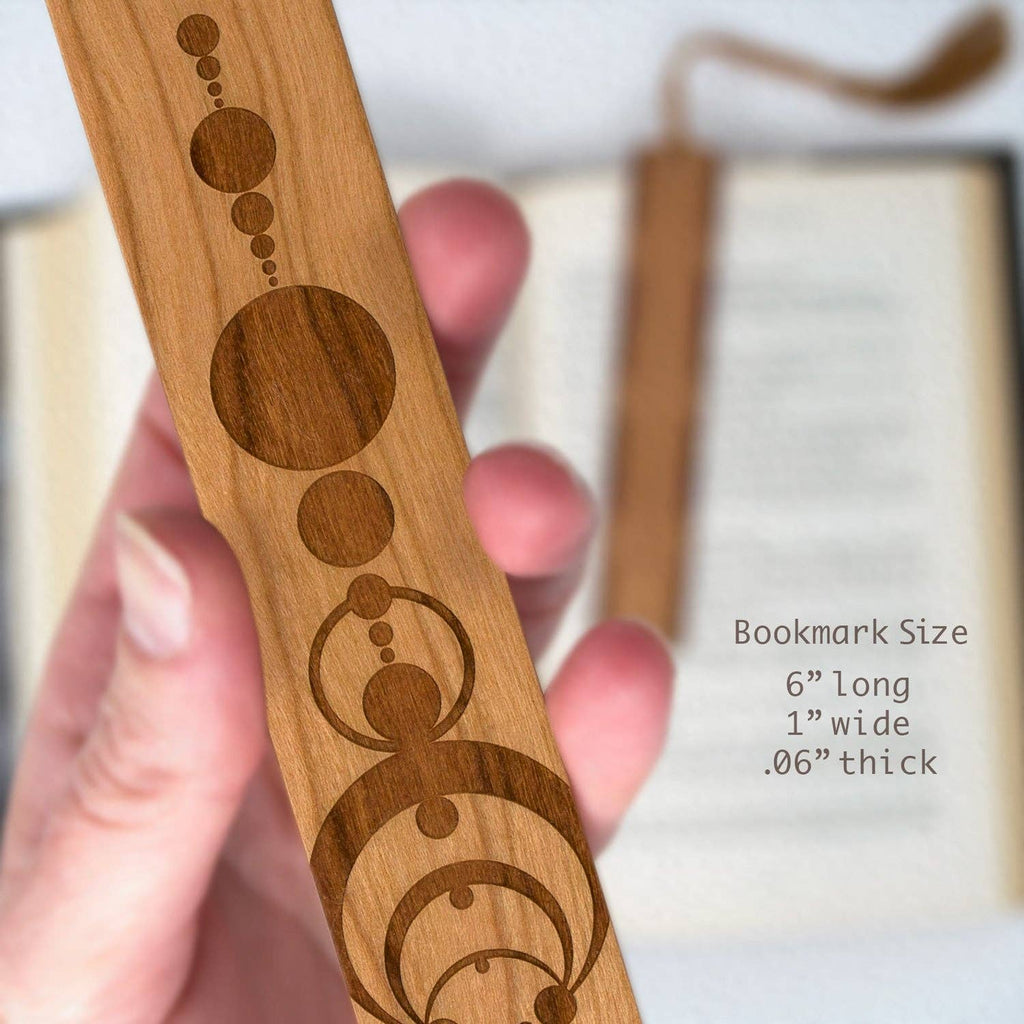 Crop Circles Engraved Handmade Wooden Bookmark