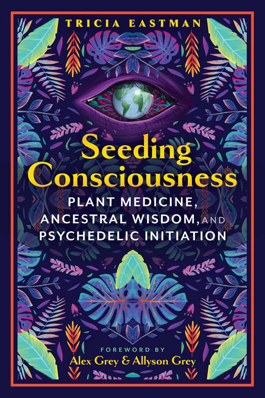 Book cover of 'Seeding Consciousness' with colorful design and text.