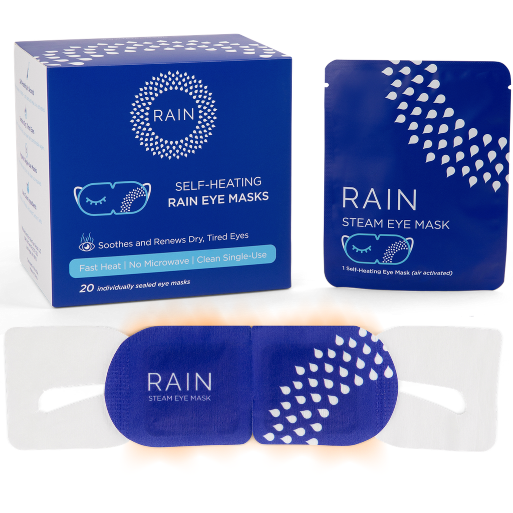 Rain Self-heating Warm Compress Eye Masks, 20 count