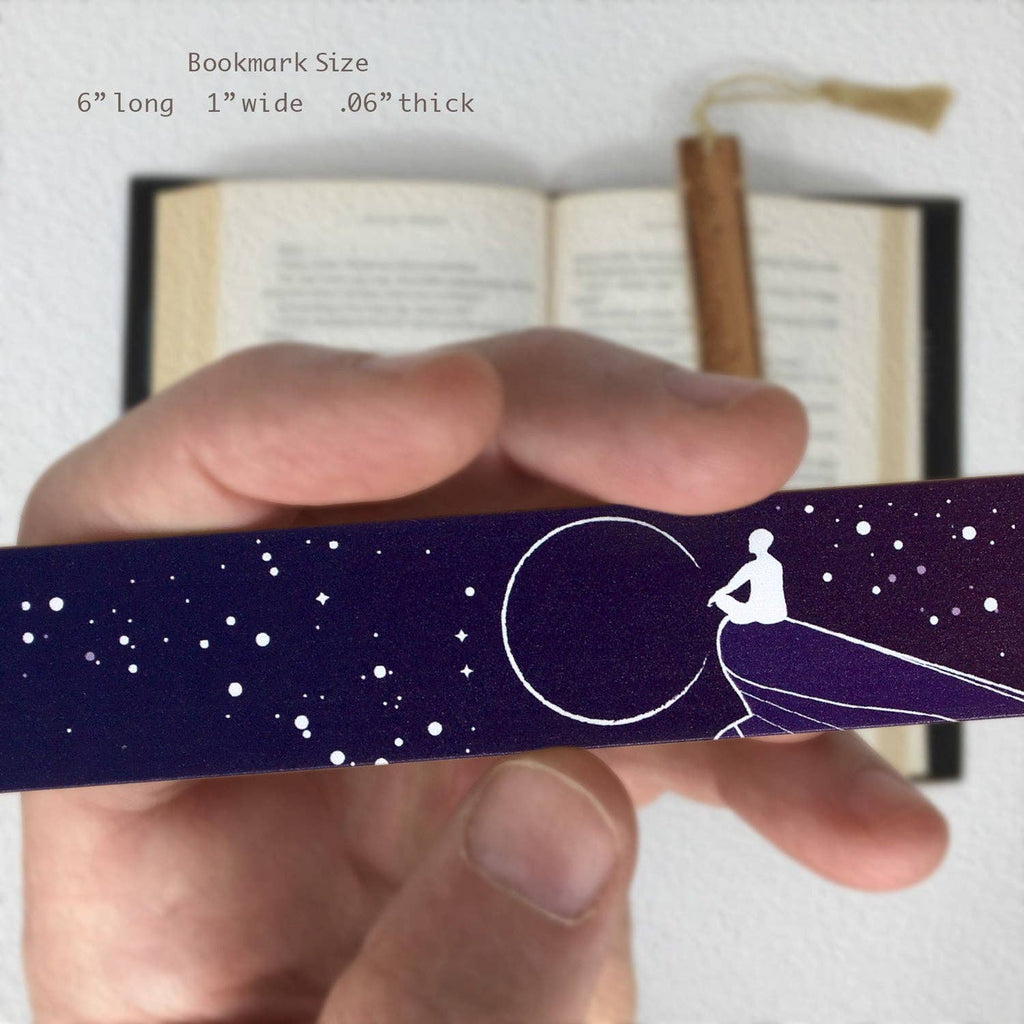 Dreamer Night Sky Stars Wooden Bookmark