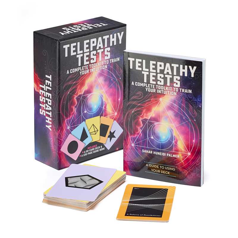 Telepathy Tests Book & Card Deck by Sahar Huneidi Palmer