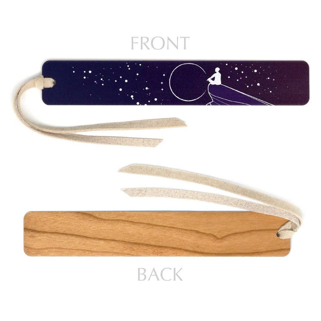 Dreamer Night Sky Stars Wooden Bookmark