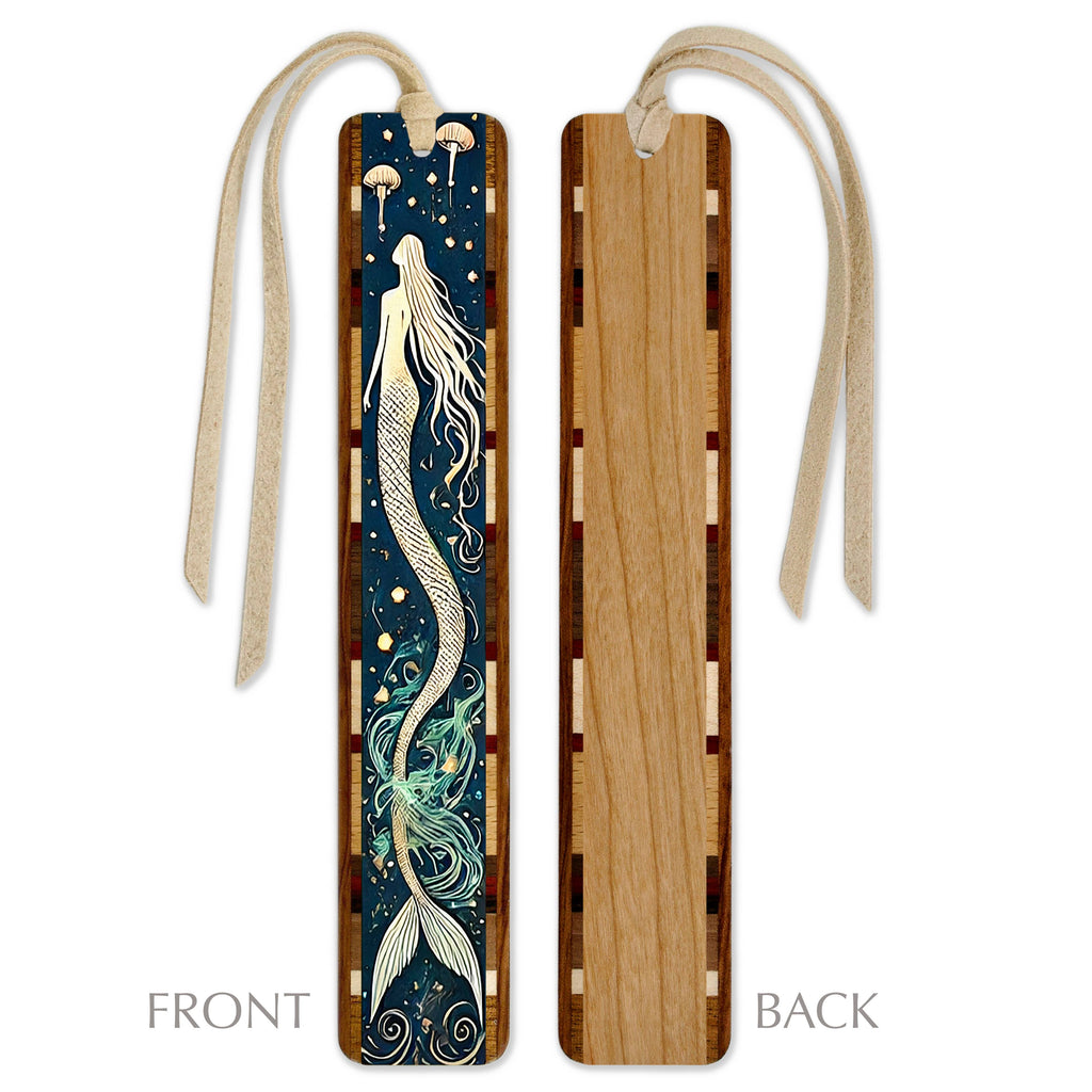 Mermaid Handmade Wooden Bookmark