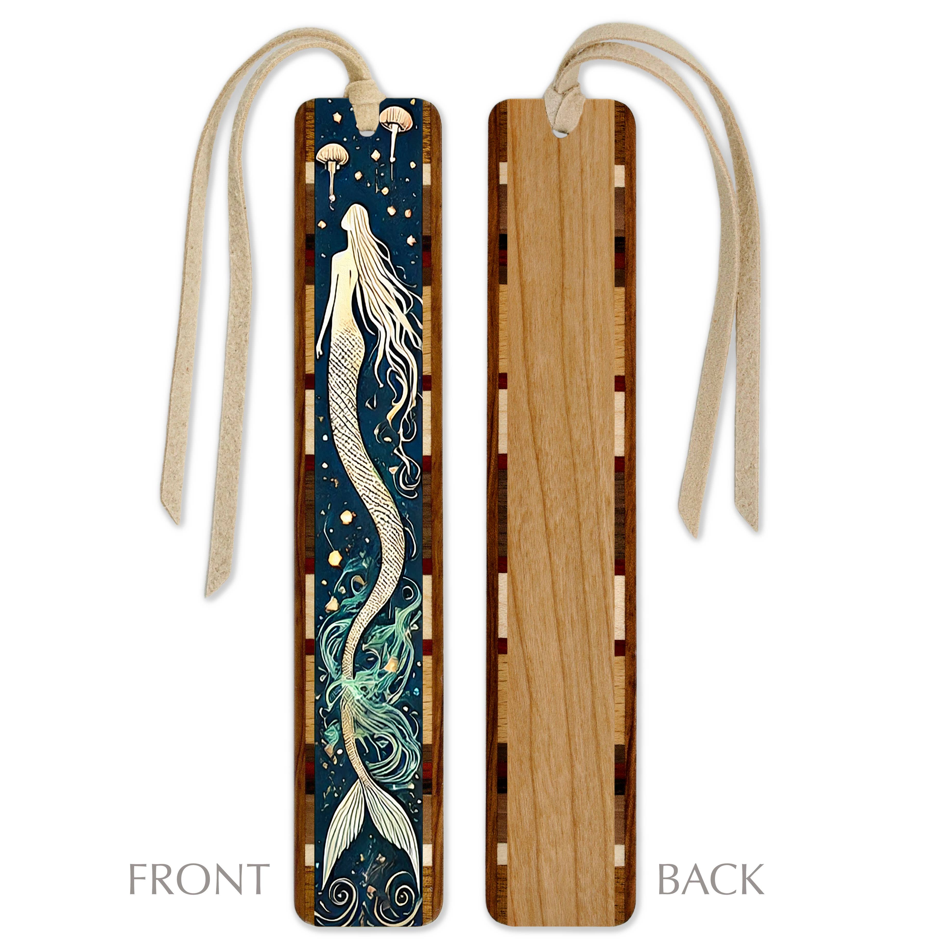 Mermaid Handmade Wooden Bookmark