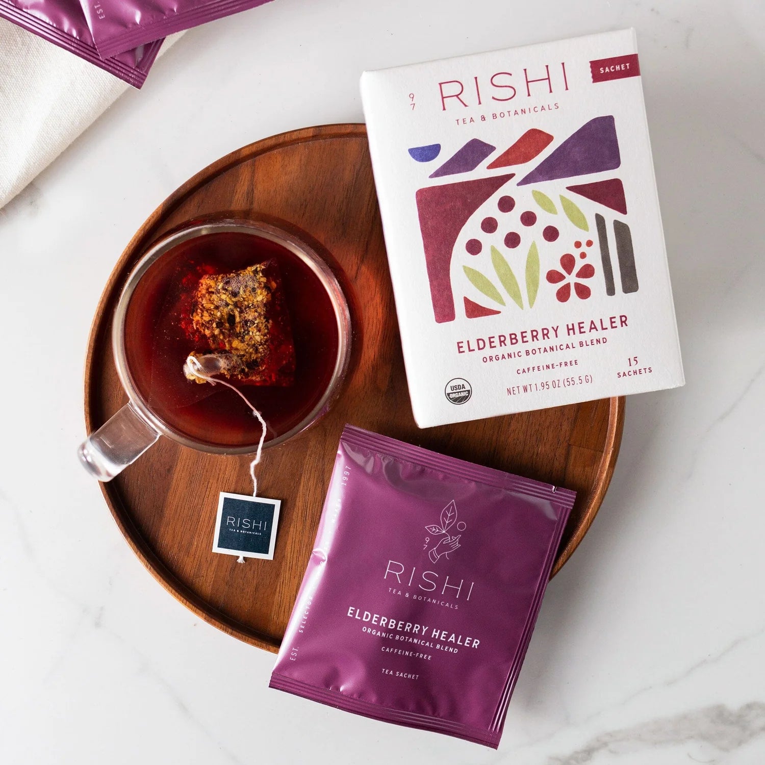 Elderberry Healer | Organic Tea Sachets | Rishi Tea