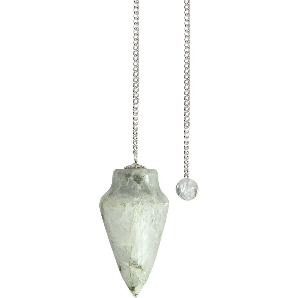 Pendulum Curved Rainbow Moonstone (Each)