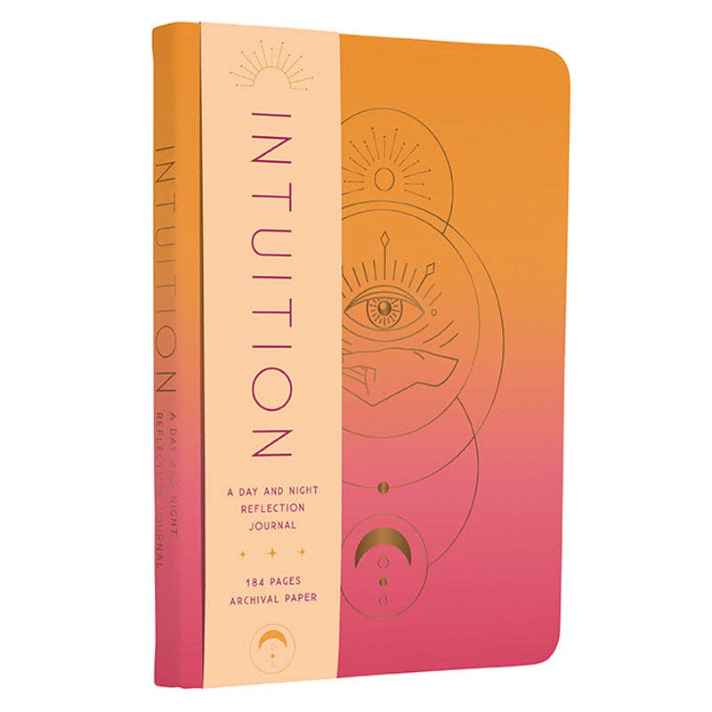 Journal with 'Intuition' design on a white background