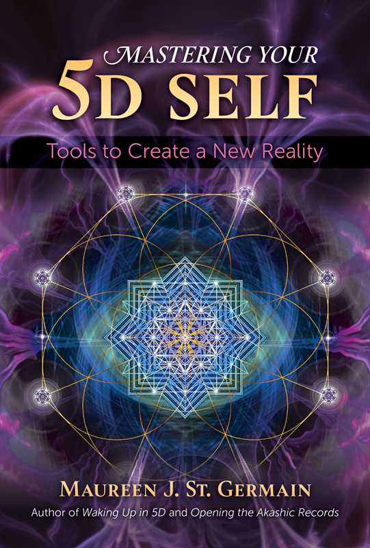 Book cover of 'Mastering Your 5D Self' with a cosmic design and text.