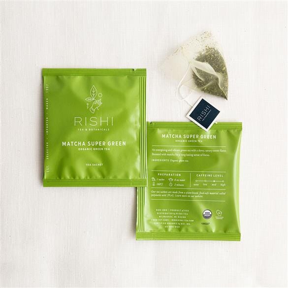 Matcha Super Green | Organic Green Tea Sachets | Rishi Teas