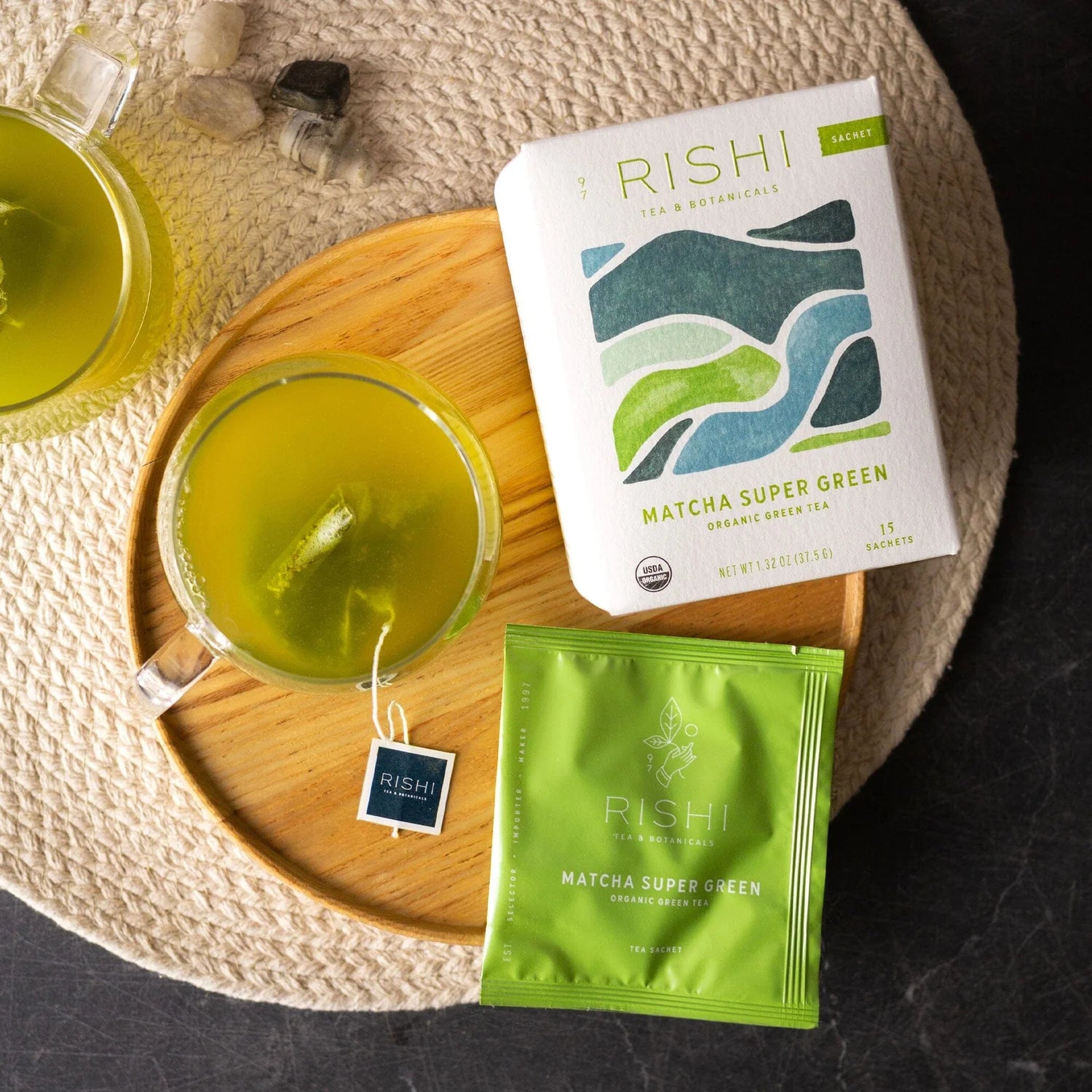 Matcha Super Green | Organic Green Tea Sachets | Rishi Teas