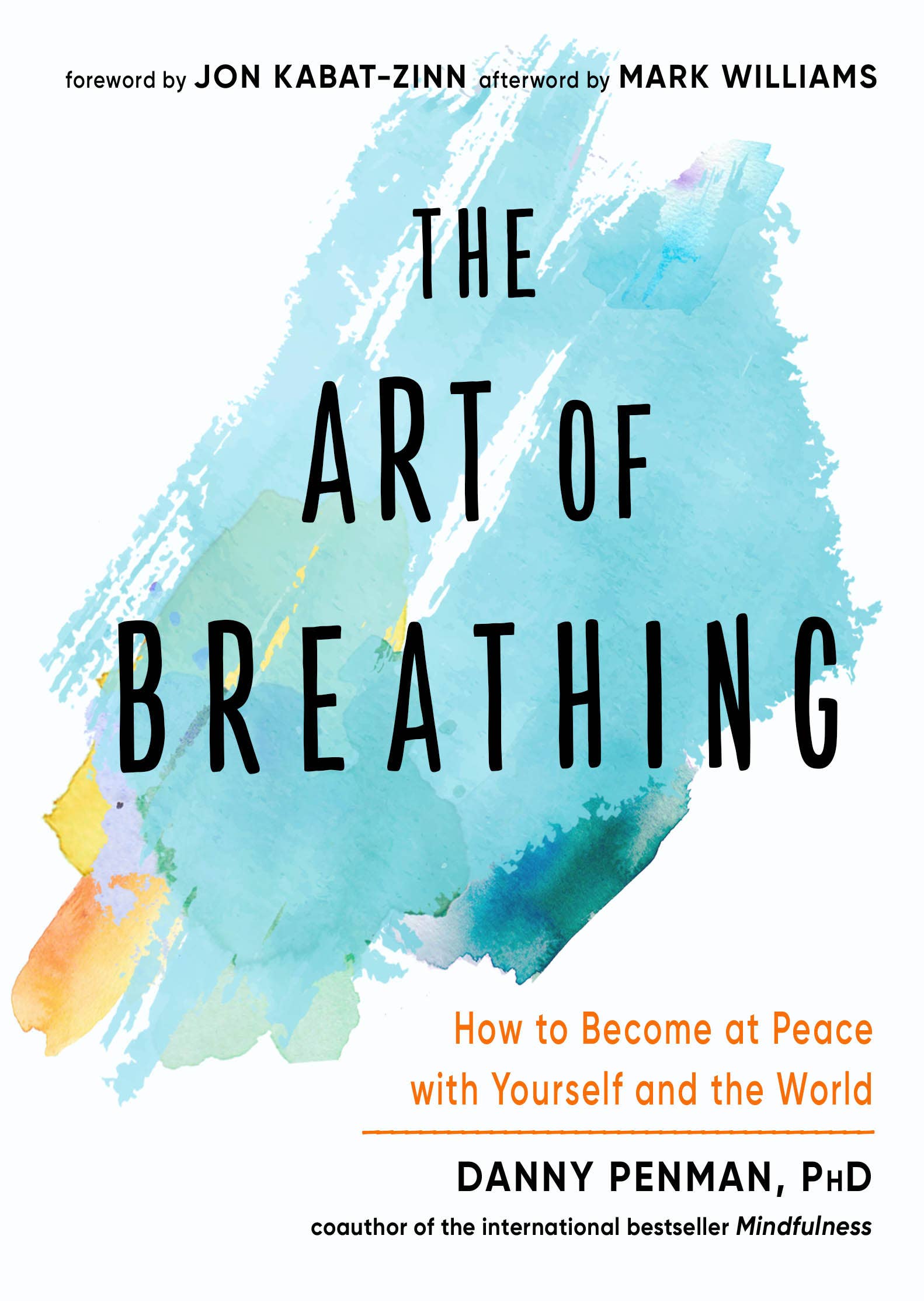 Book cover of 'The Art of Breathing' with colorful abstract design on a white background
