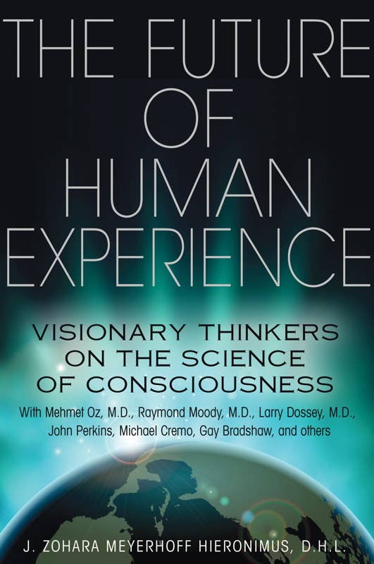 Book cover of 'The Future of Human Experience' with a dark background and text.