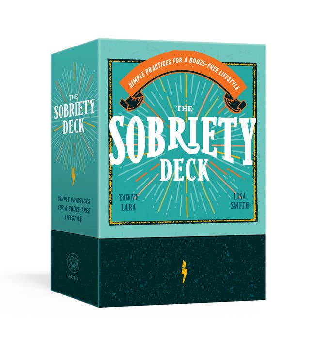 The Sobriety Deck packaging on a white background